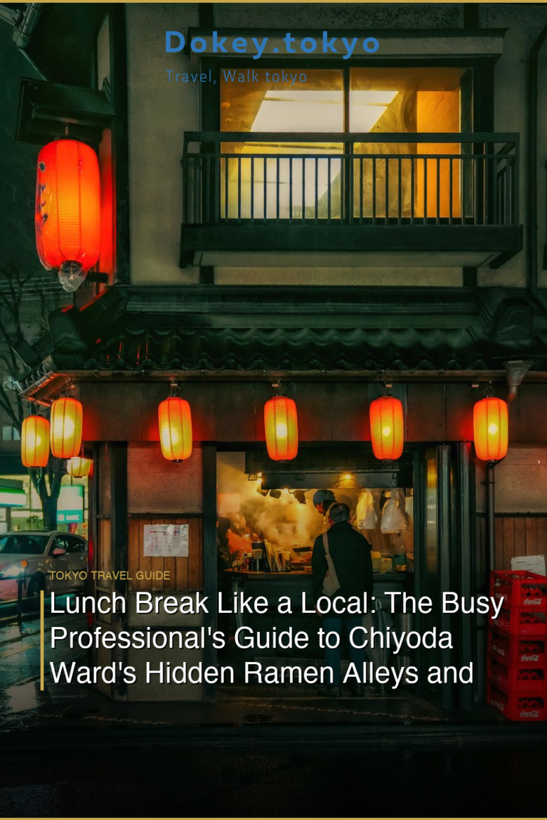 Lunch Break Like a Local: The Busy Professional’s Guide to Chiyoda Ward’s Hidden Ramen Alleys and Secret Lunch Spots Near Tokyo Station